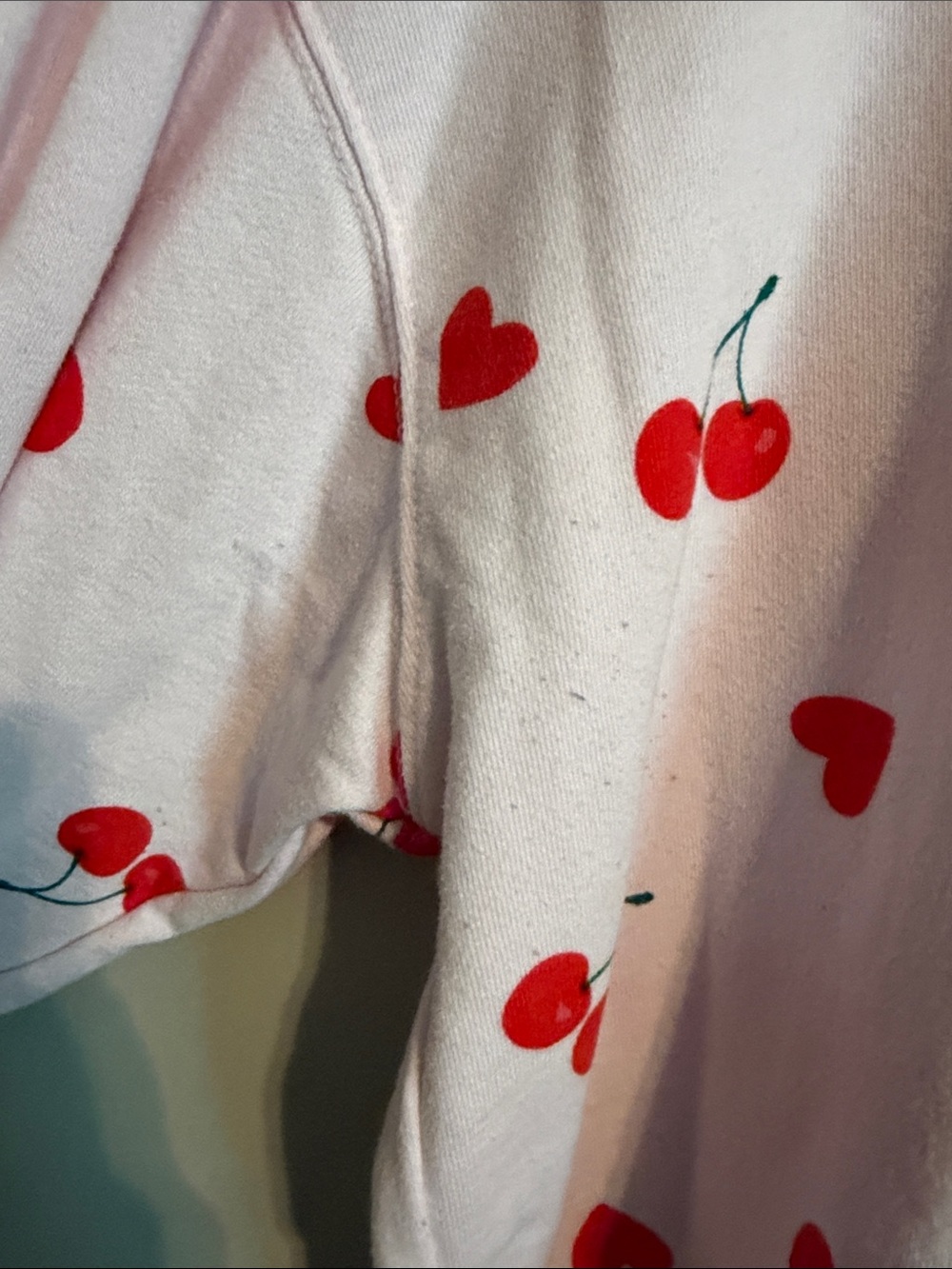 Grayson Threads Pink Sweater with Red Cherry Motif - Picture 4 of 7